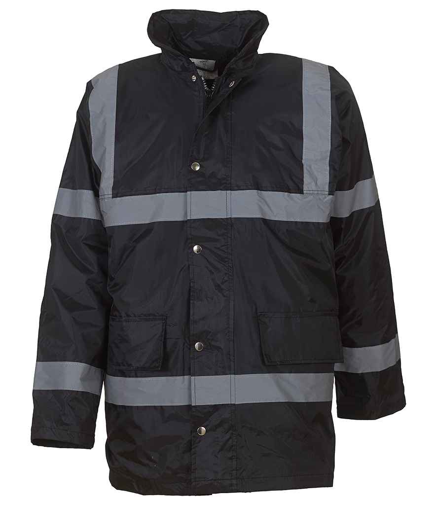 Yoko Security Jacket in by Yoko — Custom branded clothing by Print Press, featuring premium embroidery produced in our specialist print lab in the UK.