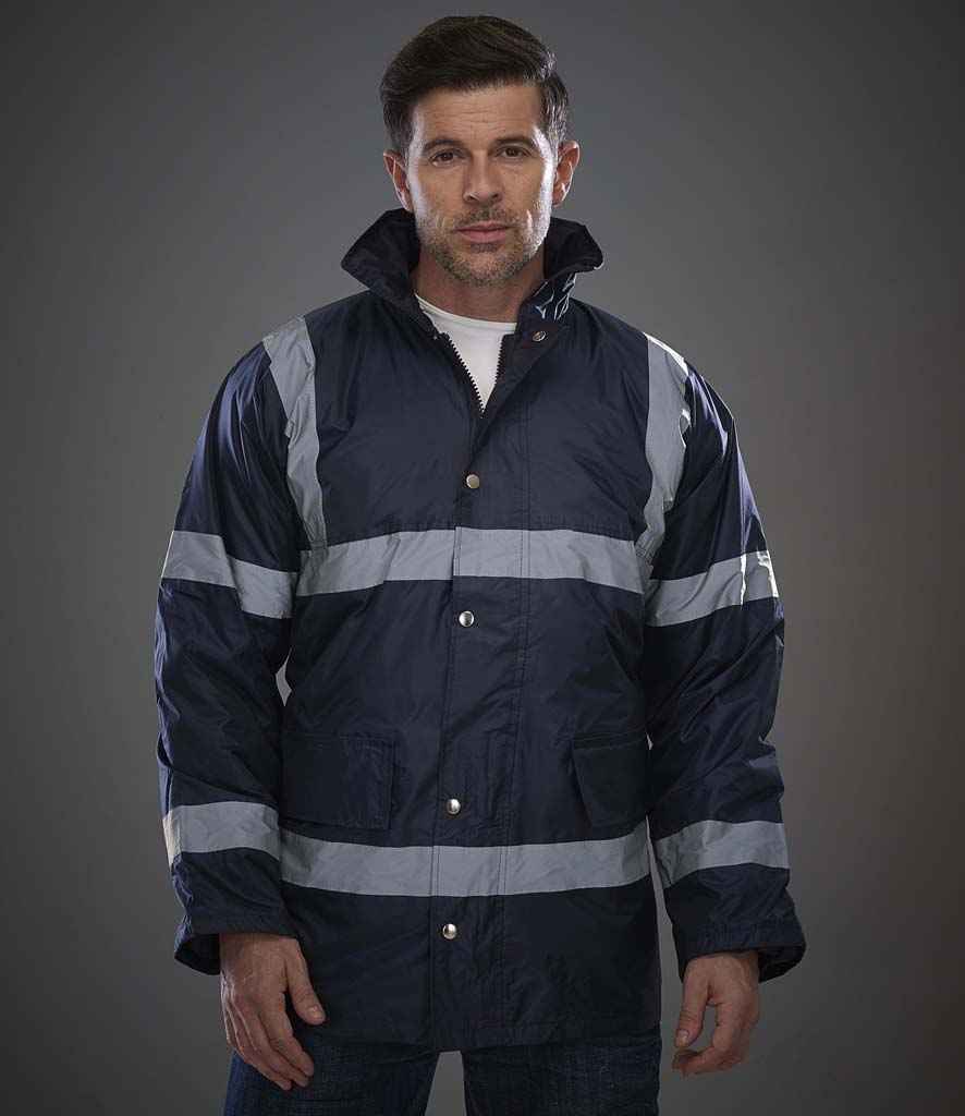Yoko Security Jacket in Navy by Yoko — Custom branded clothing by Print Press, featuring premium embroidery produced in our specialist print lab in the UK.