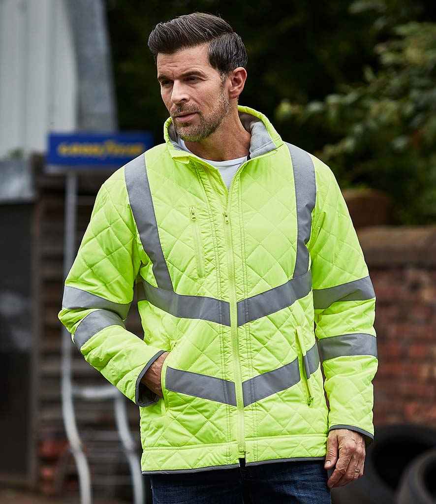 Yoko Hi-Vis Kensington Jacket in by Yoko — Custom branded clothing by Print Press, featuring premium embroidery produced in our specialist print lab in the UK.