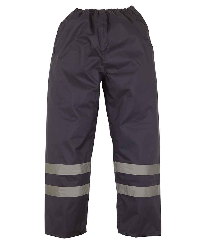 Yoko Hi-Vis Waterproof Overtrousers in by Yoko — Custom branded clothing by Print Press, featuring premium embroidery produced in our specialist print lab in the UK.