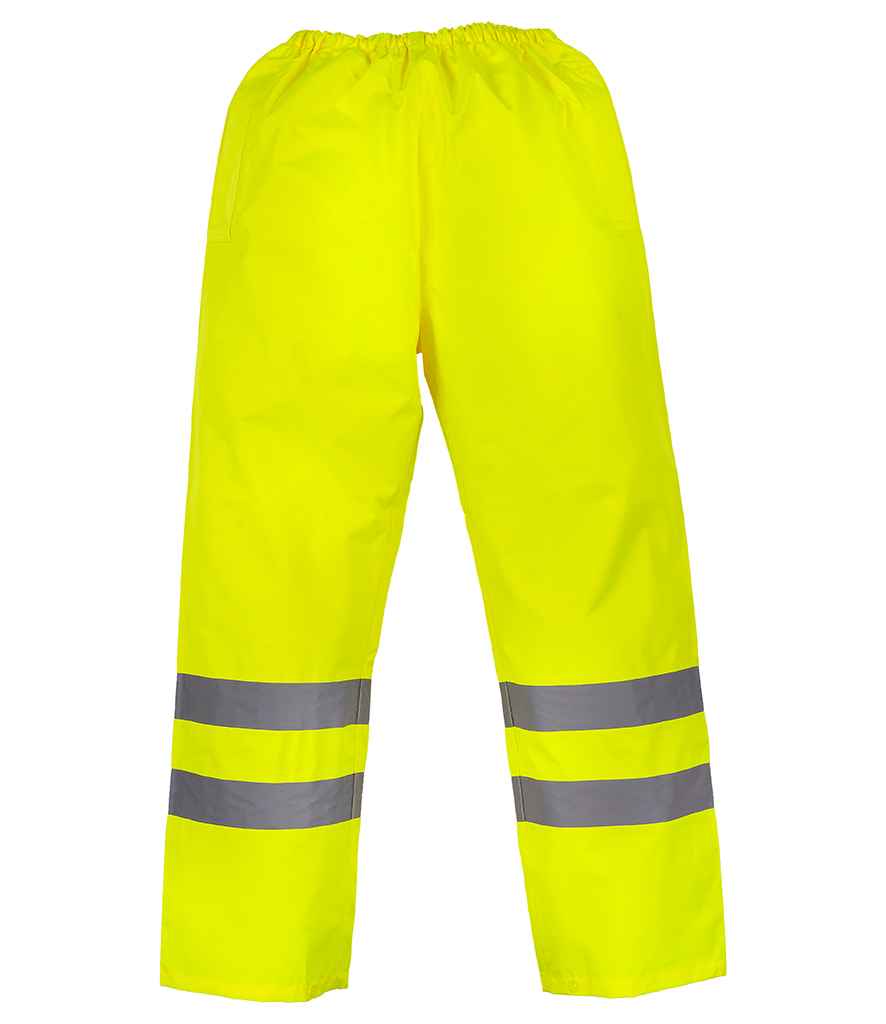 Yoko Hi-Vis Waterproof Overtrousers in by Yoko — Custom branded clothing by Print Press, featuring premium embroidery produced in our specialist print lab in the UK.