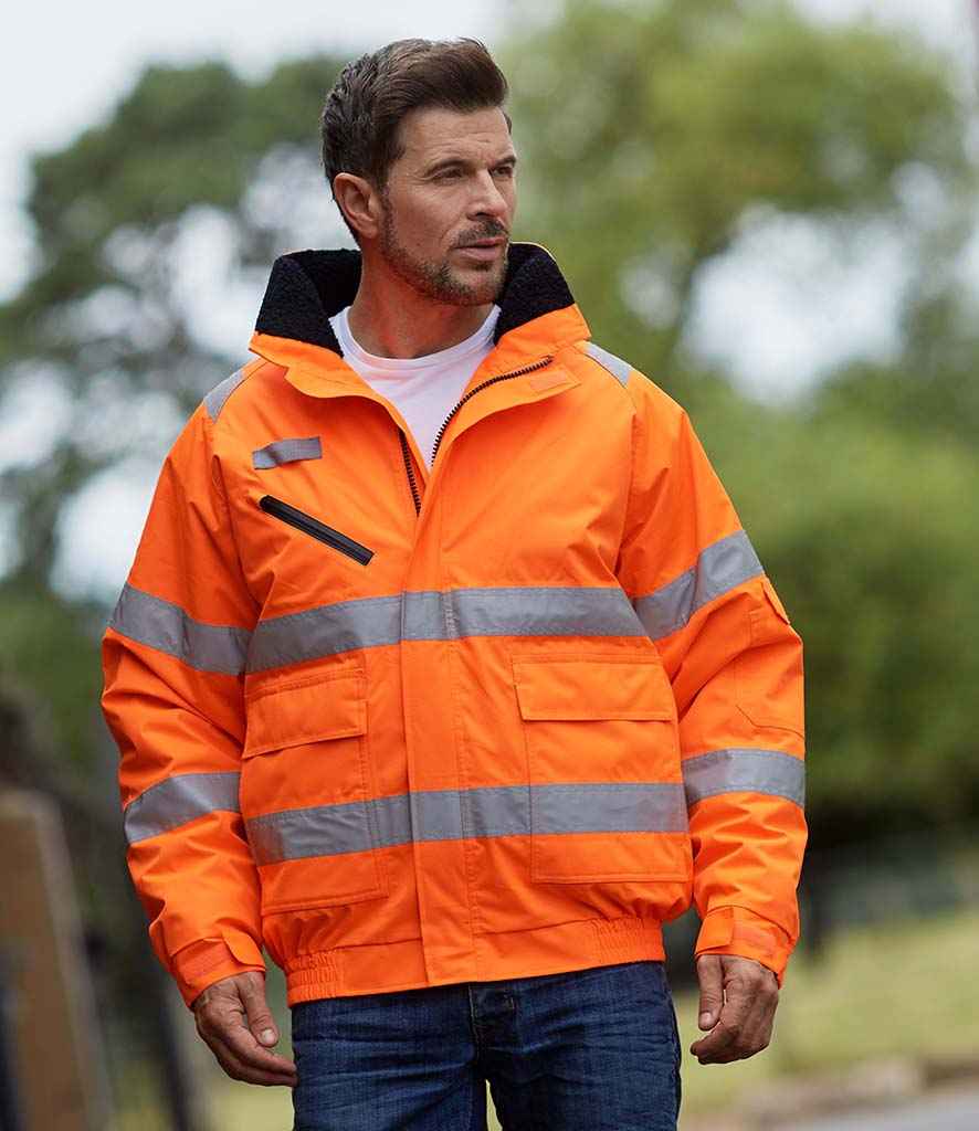 Yoko Fontaine Flight Jacket in Orange by Yoko — Custom branded clothing by Print Press, featuring premium embroidery produced in our specialist print lab in the UK.