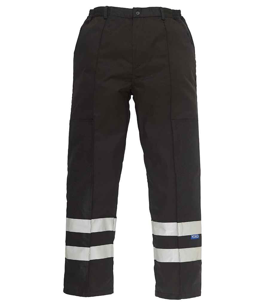 Yoko Reflective Poly/Cotton Ballistic Trousers in by Yoko — Custom branded clothing by Print Press, featuring premium embroidery produced in our specialist print lab in the UK.