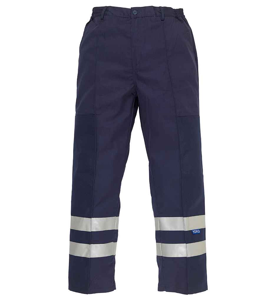 Yoko Reflective Poly/Cotton Ballistic Trousers in by Yoko — Custom branded clothing by Print Press, featuring premium embroidery produced in our specialist print lab in the UK.