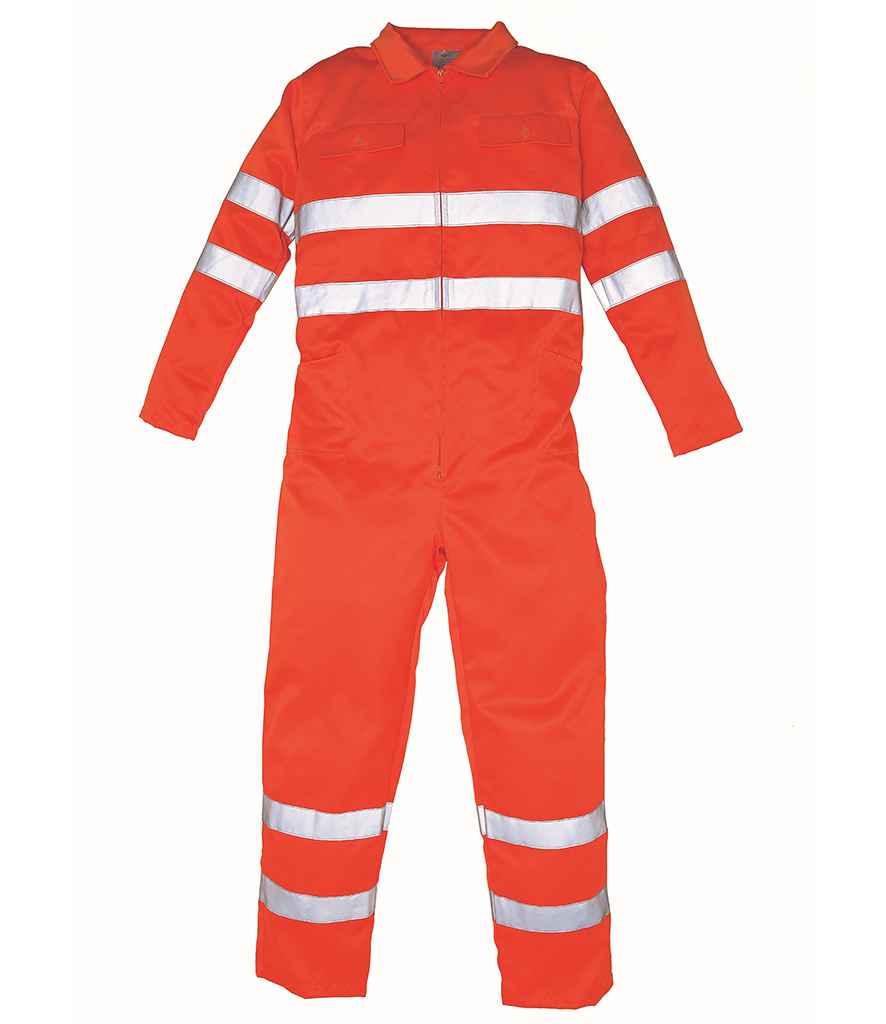 Yoko Hi-Vis Poly/Cotton Coverall in by Yoko — Custom branded clothing by Print Press, featuring premium embroidery produced in our specialist print lab in the UK.