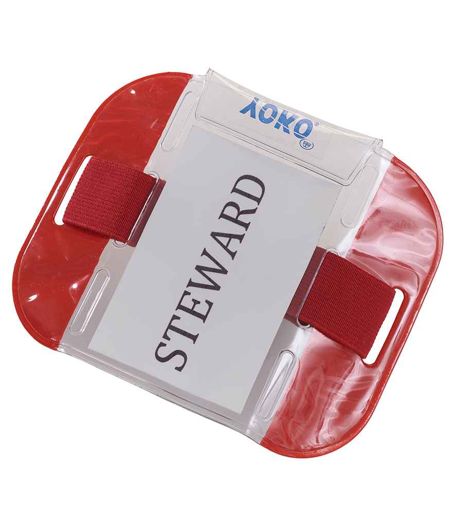 Yoko ID Arm Band in ONE Red by Yoko — Custom branded clothing by Print Press, featuring premium embroidery produced in our specialist print lab in the UK.
