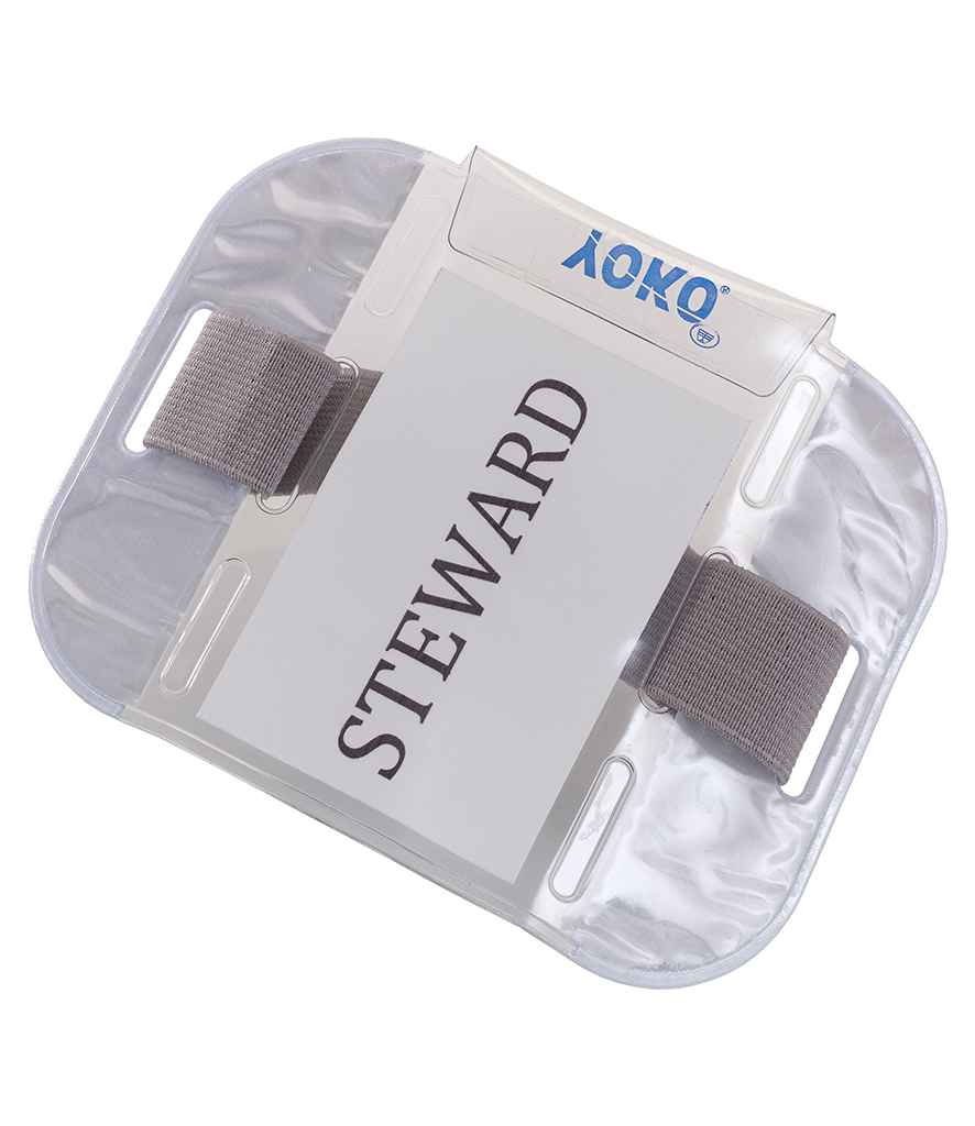 Yoko ID Arm Band in ONE Silver by Yoko — Custom branded clothing by Print Press, featuring premium embroidery produced in our specialist print lab in the UK.