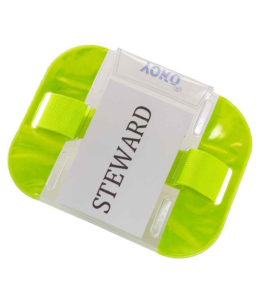 Yoko ID Arm Band in ONE Yellow by Yoko — Custom branded clothing by Print Press, featuring premium embroidery produced in our specialist print lab in the UK.