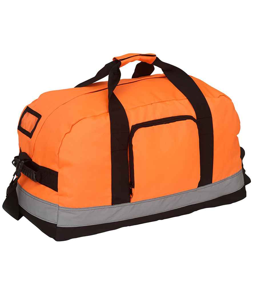 Yoko Hi-Vis Seattle Holdall in ONE Orange by Yoko — Custom branded clothing by Print Press, featuring premium embroidery produced in our specialist print lab in the UK.